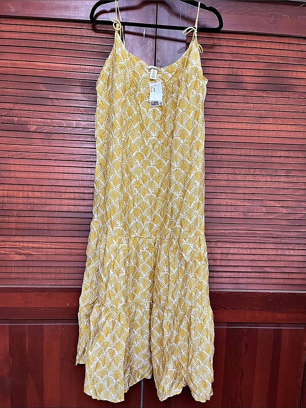 H&M Floral Maxi Dress in Yellow & White Size XL NWT
